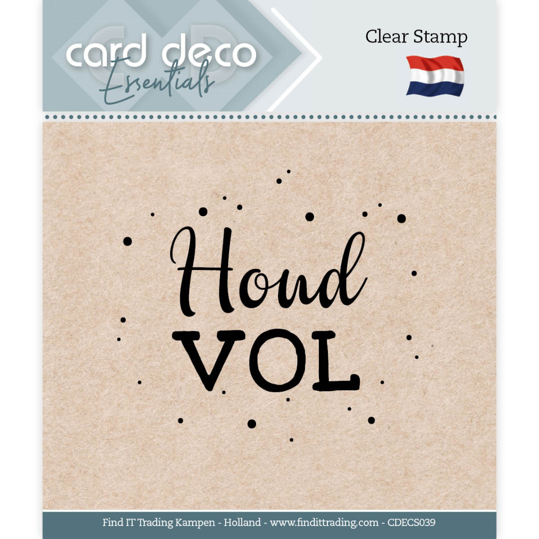 Card Deco Essentials - Clear Stamps - Houd vol Card Deco Essentials - Clear Stamps - Houd vol