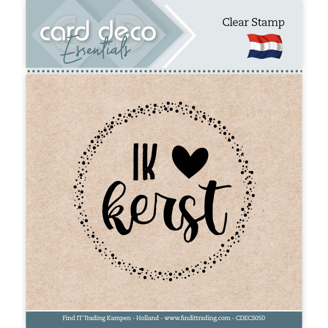 Card Deco Essentials - Clear Stamps - Ik (hartje) Kerst Card Deco Essentials - Clear Stamps - Ik (hartje) Kerst