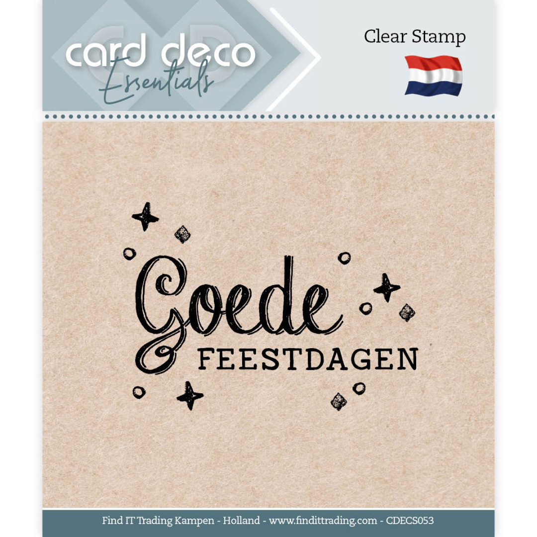 Card Deco Essentials - Clear Stamps - Goede Feestdagen Card Deco Essentials - Clear Stamps - Goede Feestdagen