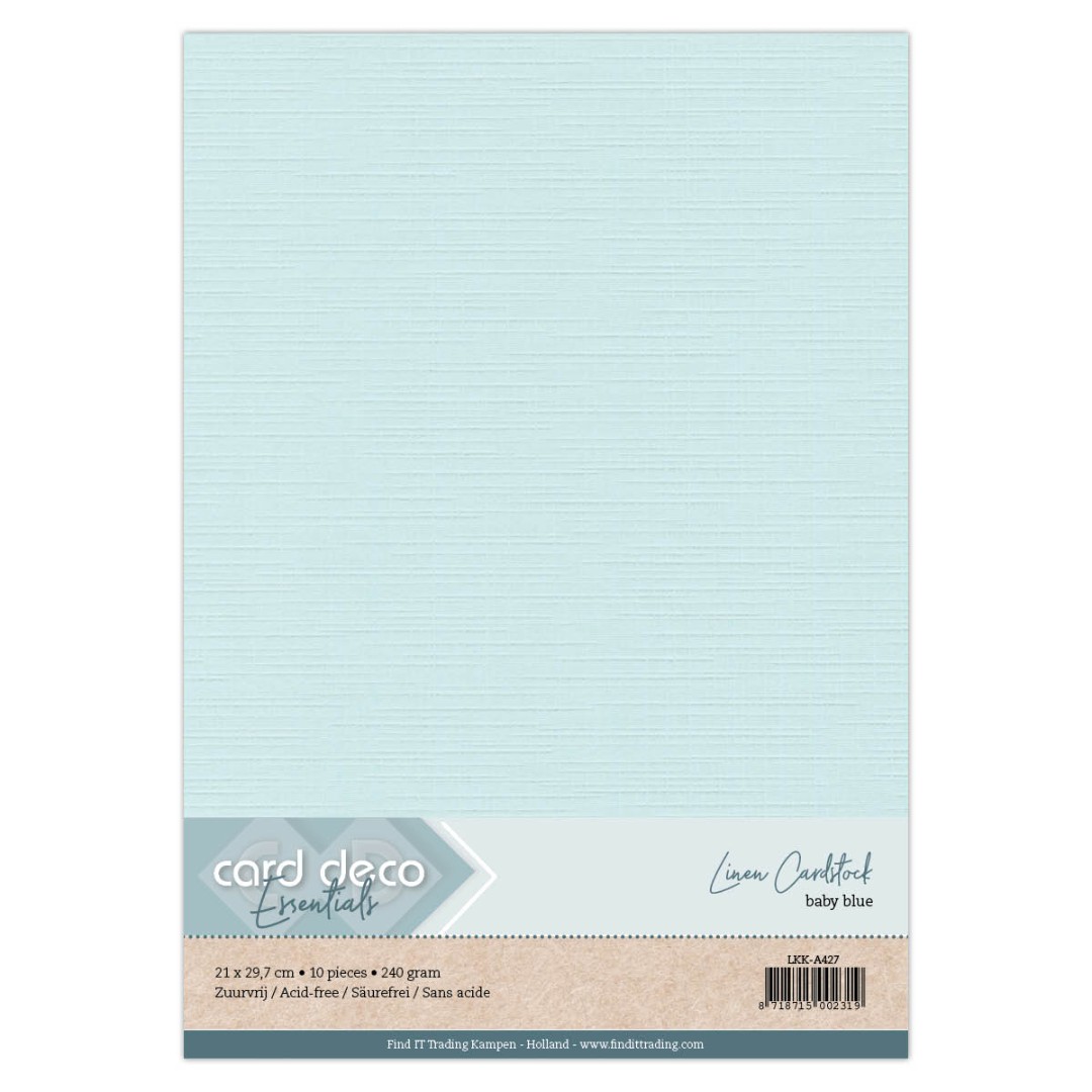 A4 Babyblauw Linnenkarton A4 Babyblauw Linnenkarton