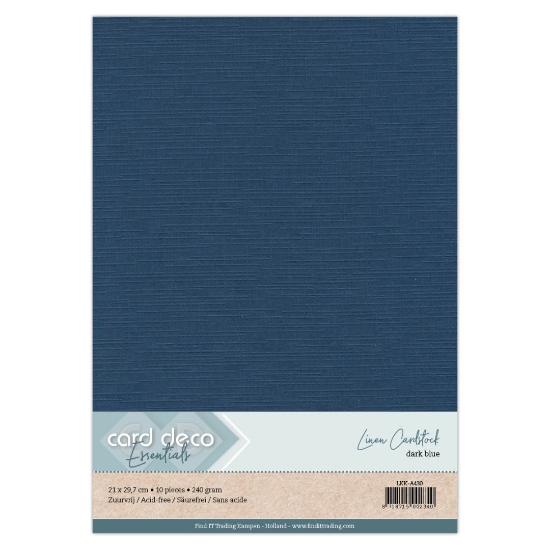 A4 Donkerblauw Linnenkarton A4 Donkerblauw Linnenkarton