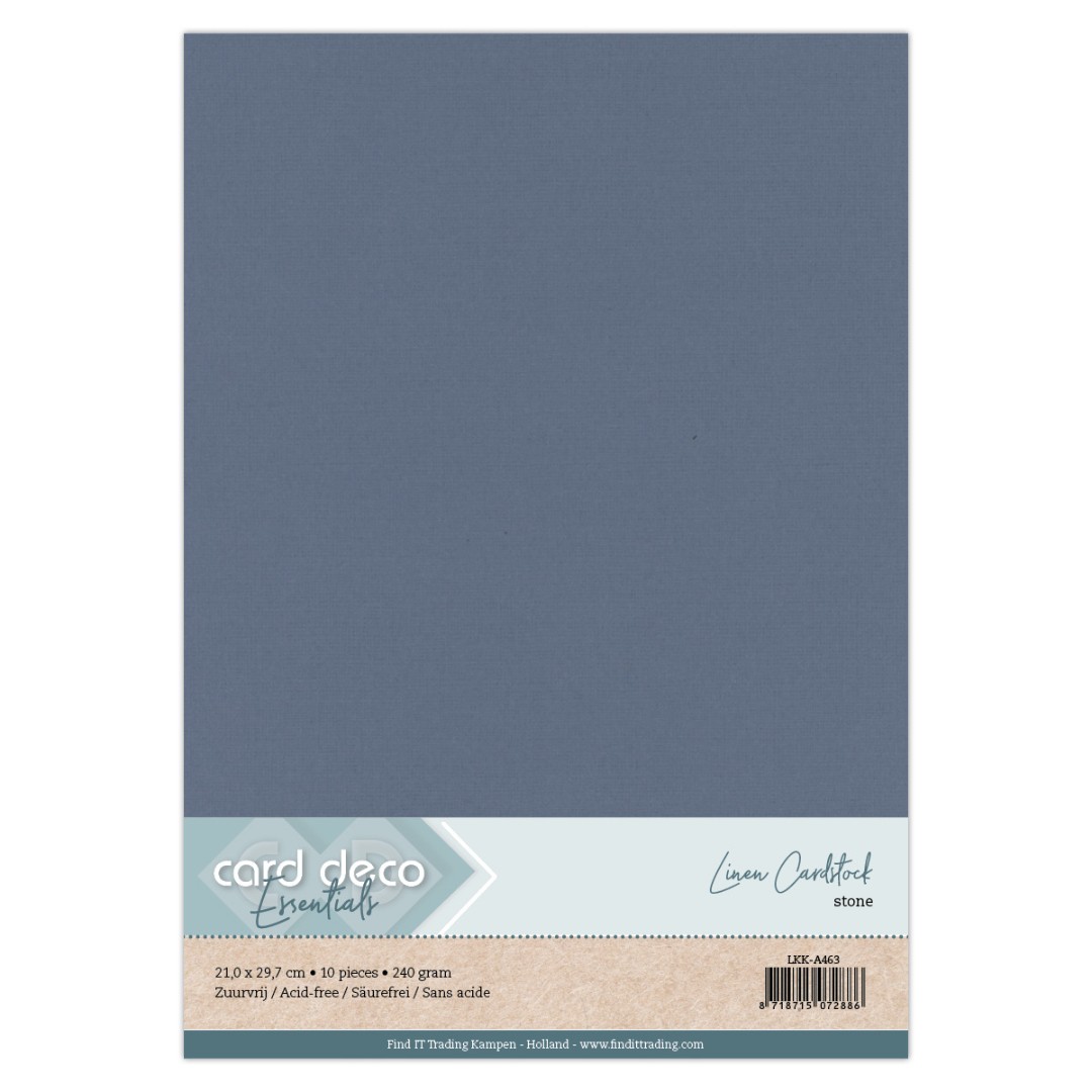 Stone A4 Linen Cardstock Stone A4 Linen Cardstock
