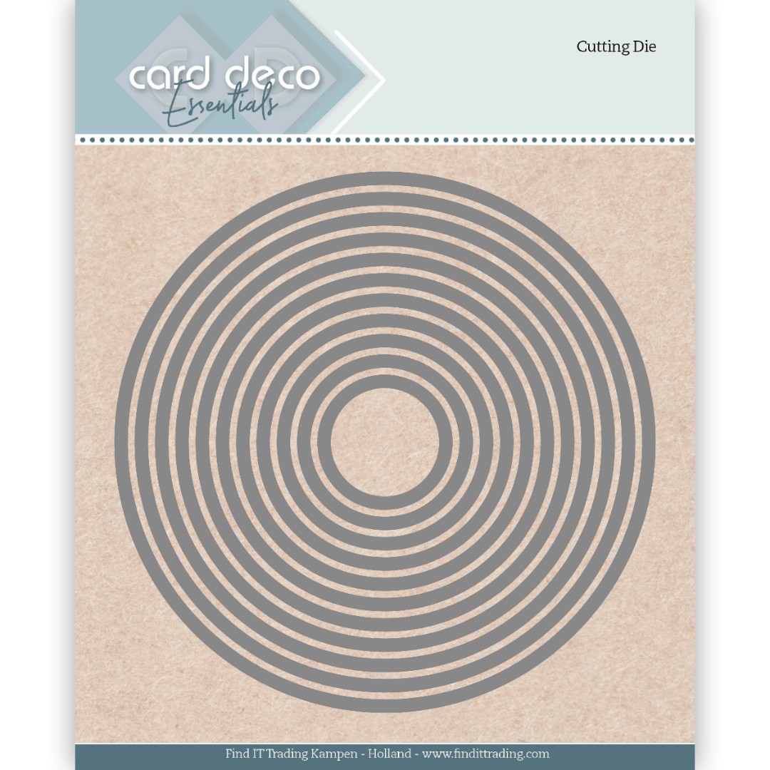 Card Deco Cutting Dies Nesting Round