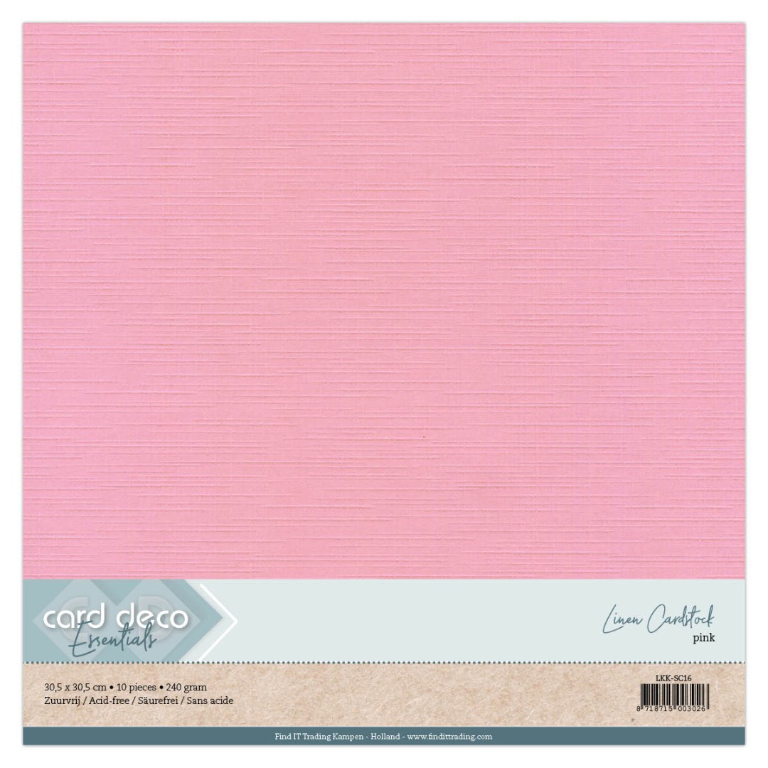 Scrap Roze Linnenkarton Scrap Roze Linnenkarton