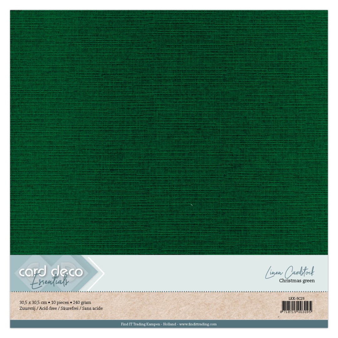 Scrap Kerstgroen Linnenkarton Scrap Kerstgroen Linnenkarton