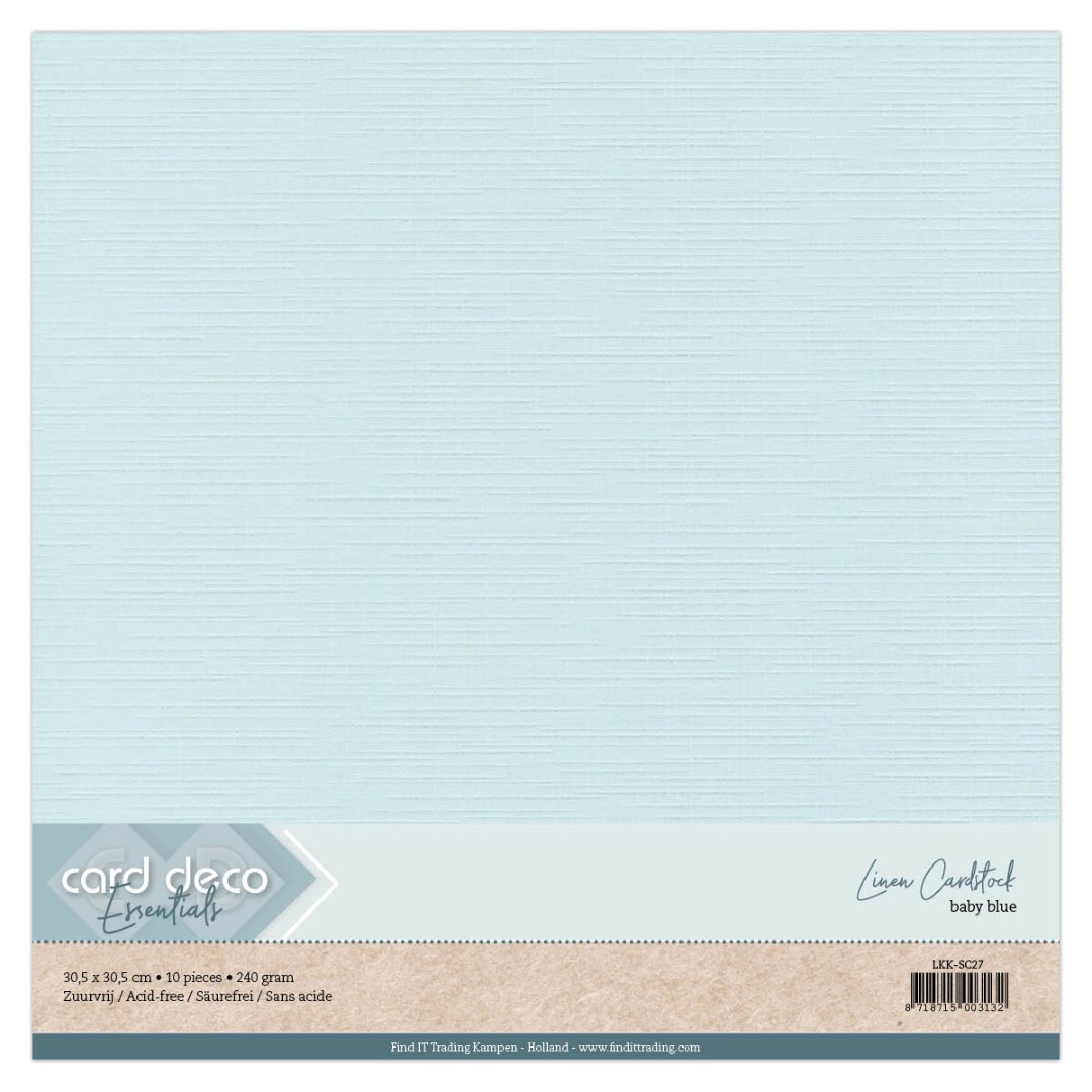 Scrap Babyblauw Linnenkarton Scrap Babyblauw Linnenkarton