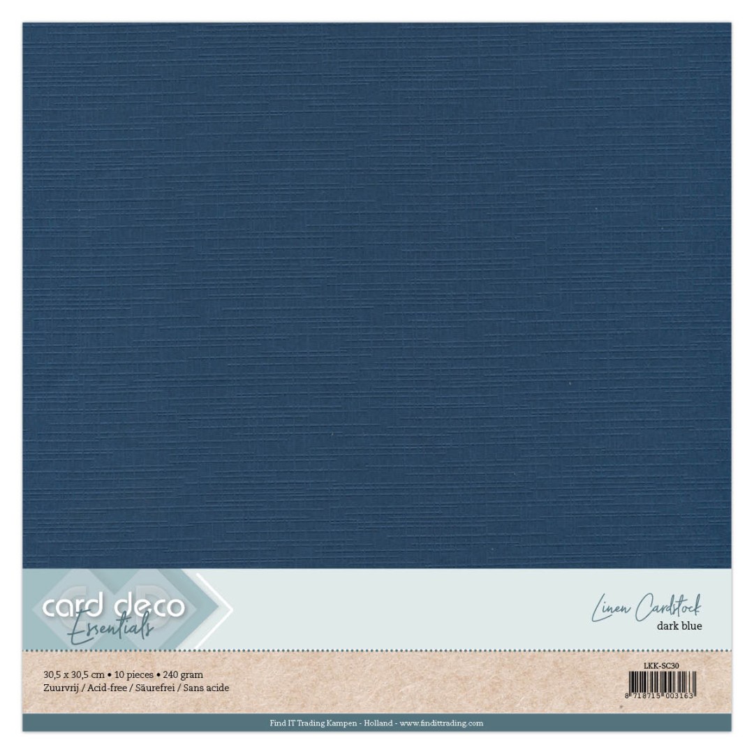 Scrap Donkerblauw Linnenkarton Scrap Donkerblauw Linnenkarton