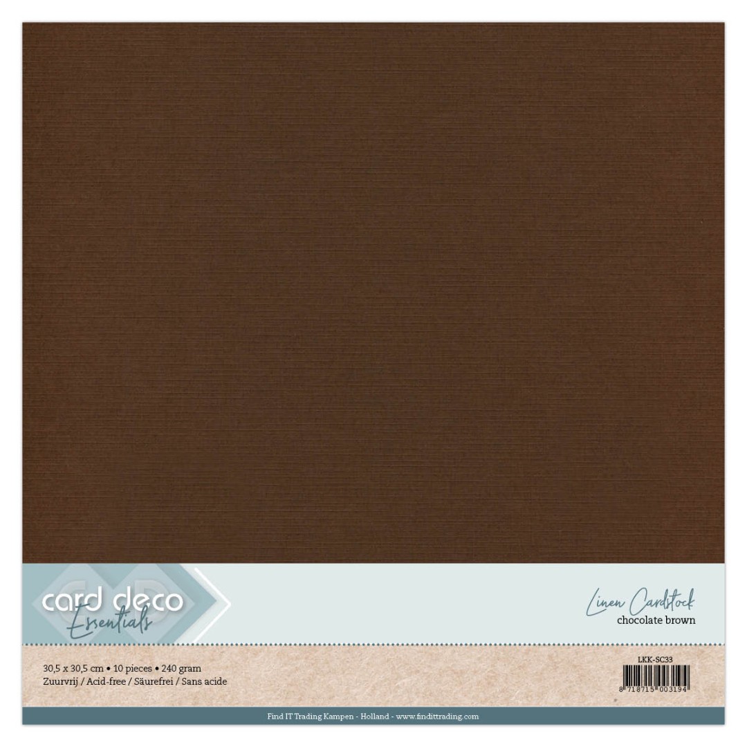 Scrap Chocoladebruin Linnenkarton Scrap Chocoladebruin Linnenkarton