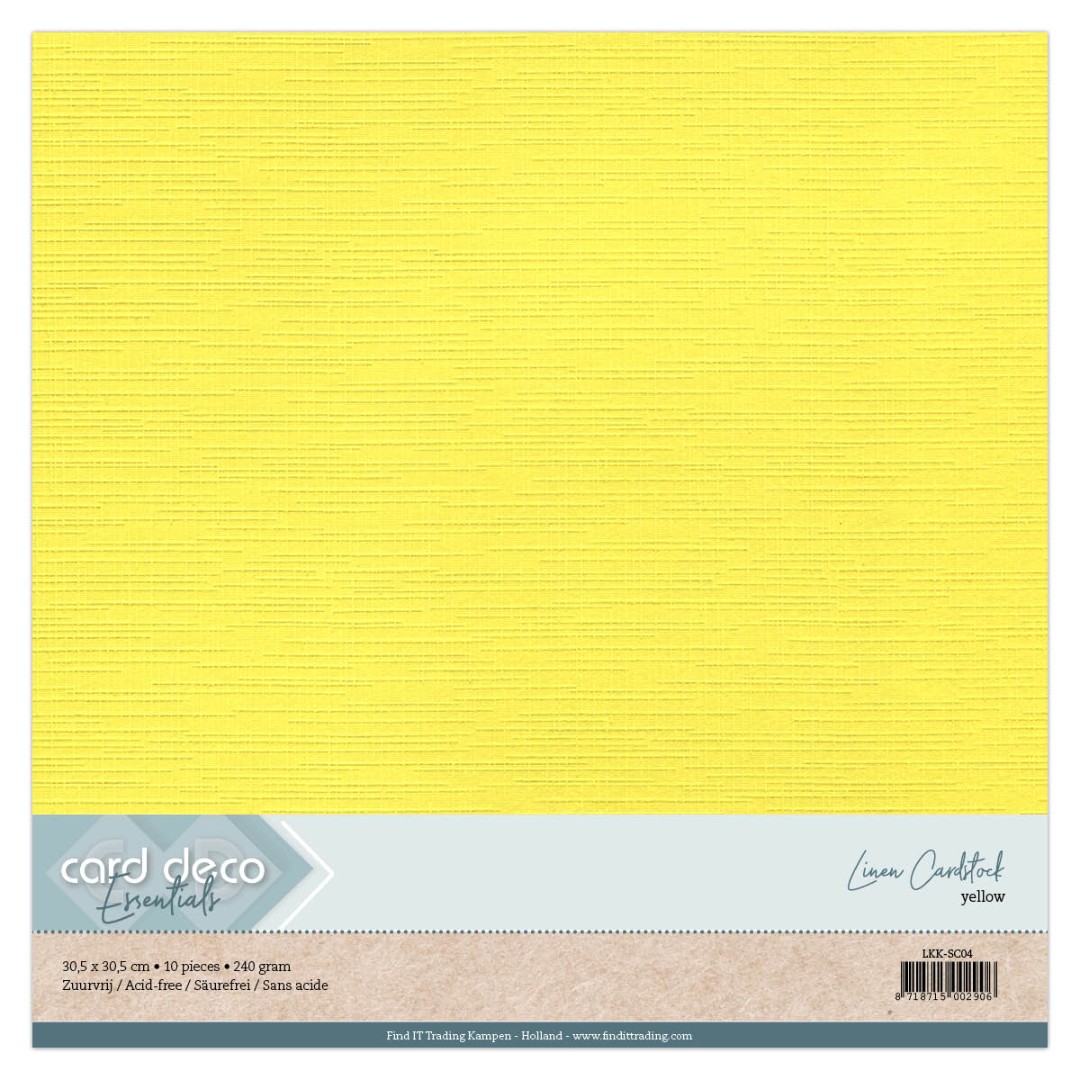 Scrap Geel Linnenkarton 