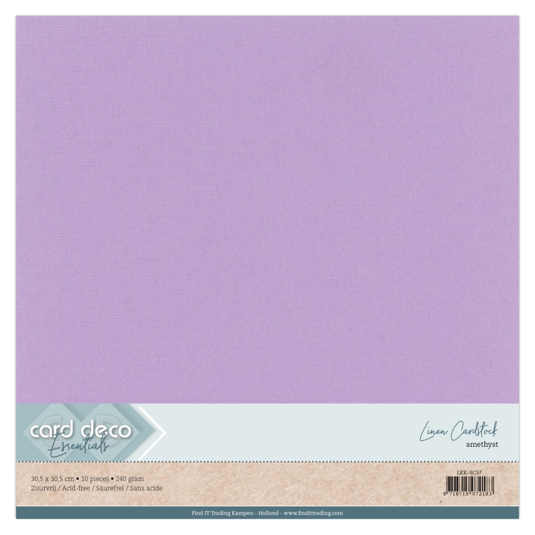 Linen Cardstock - SC - Amethyst Linen Cardstock - SC - Amethyst