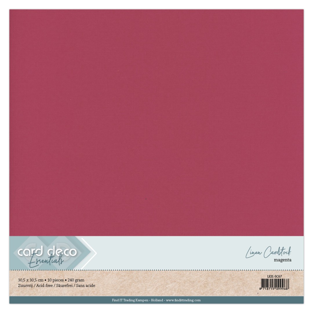 Linen Cardstock - SC - Magenta Linen Cardstock - SC - Magenta