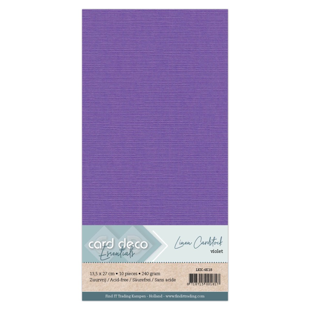 Vierkant Violet Linnenkarton Vierkant Violet Linnenkarton