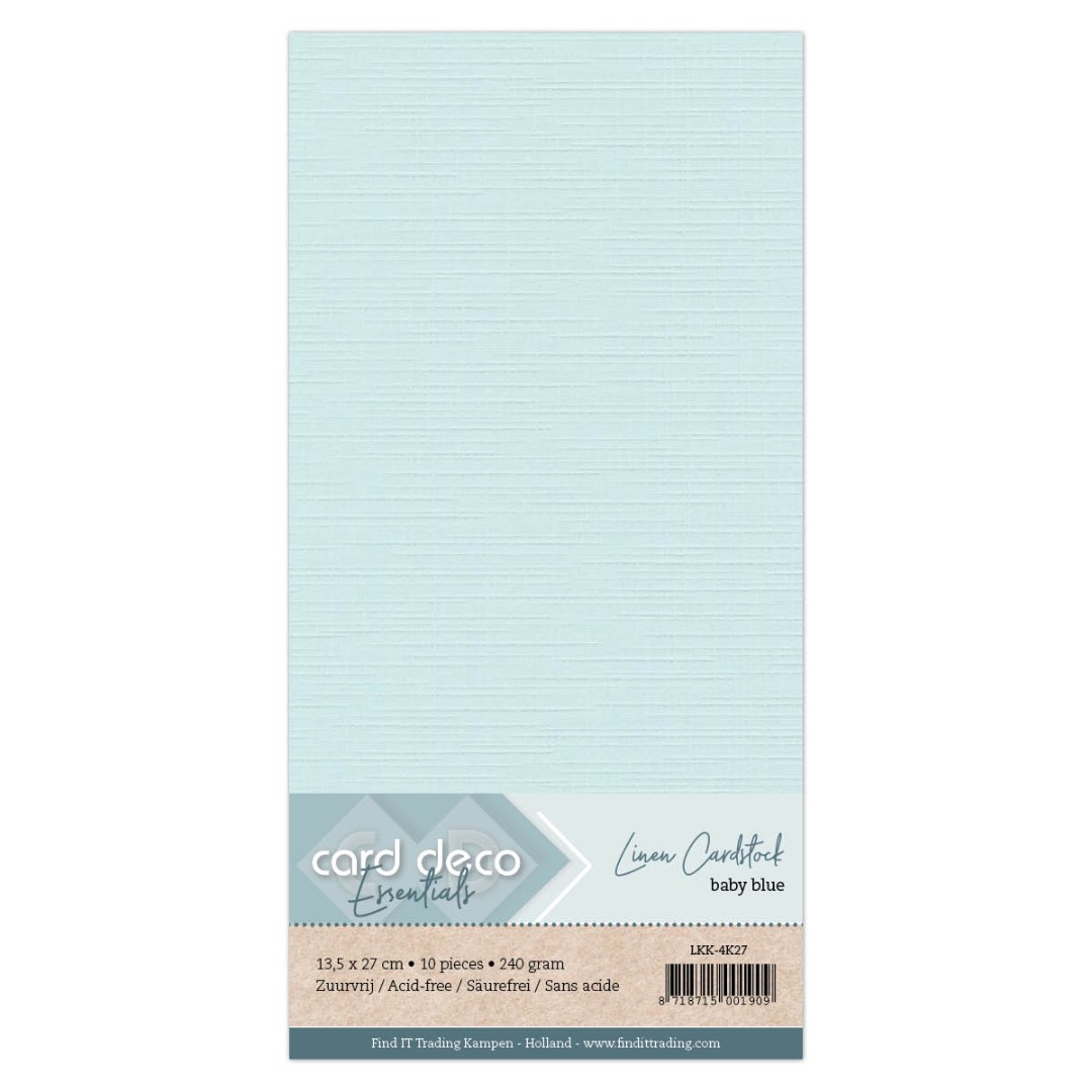 Vierkant Babyblauw Linnenkarton Vierkant Babyblauw Linnenkarton