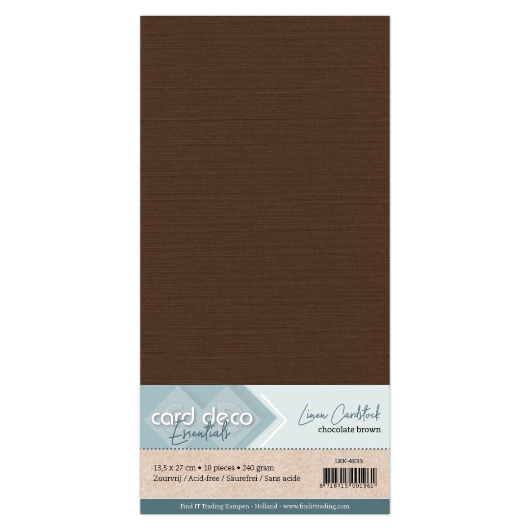 Vierkant Chocoladebruin Linnenkarton Vierkant Chocoladebruin Linnenkarton