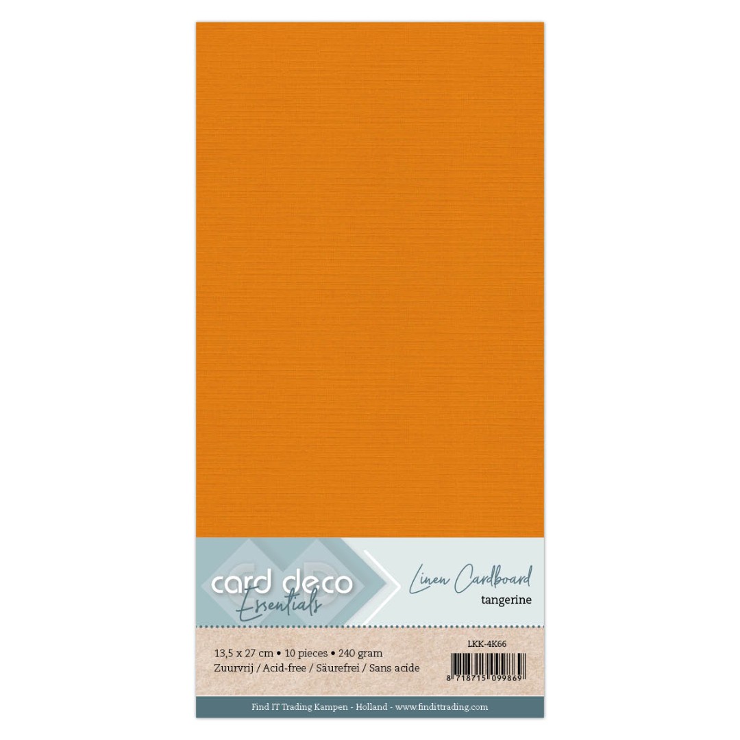 Linen Cardstock - 4K - Tangerine Linen Cardstock - 4K - Tangerine