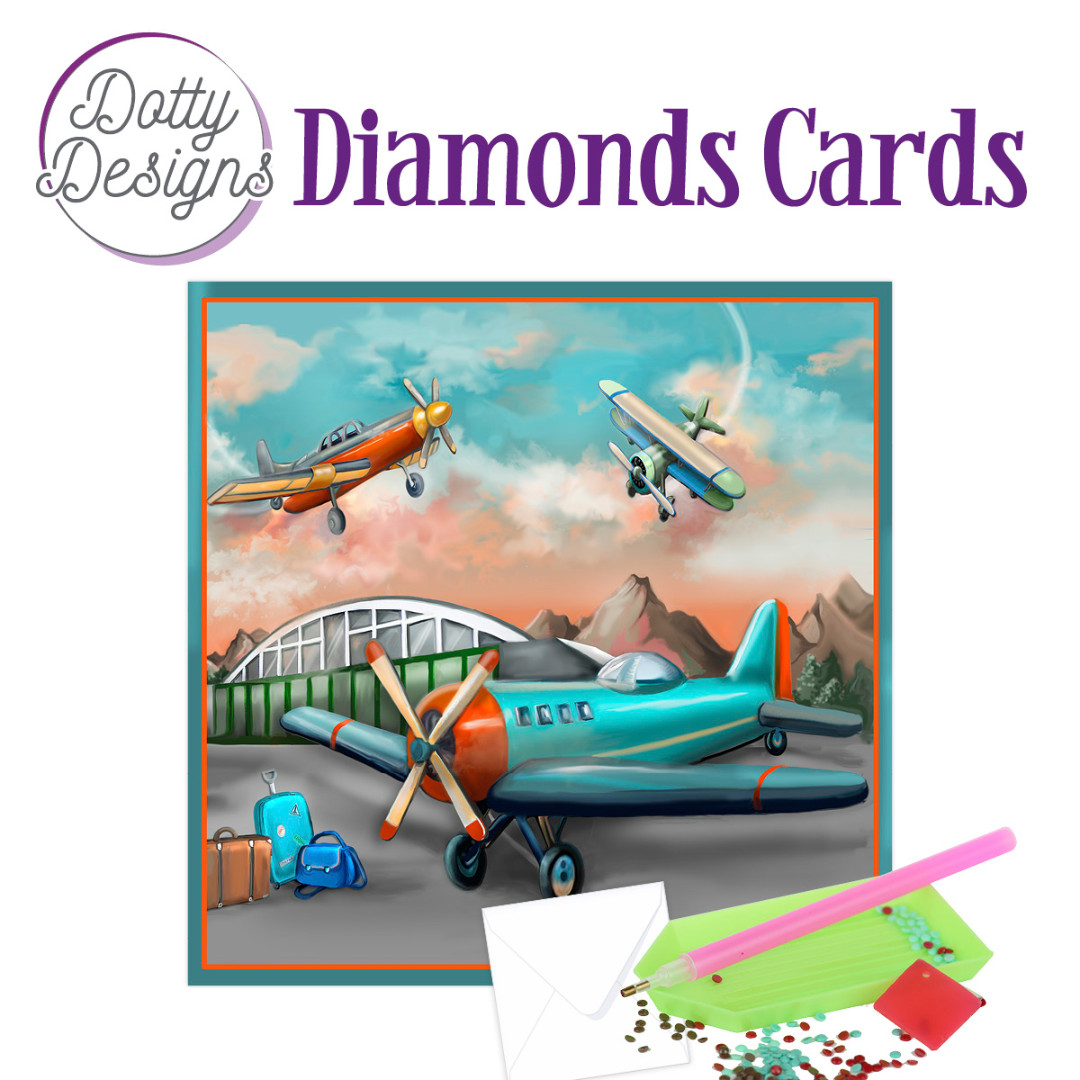 Dotty Designs Diamond Cards - Planes Dotty Designs Diamond Cards - Planes