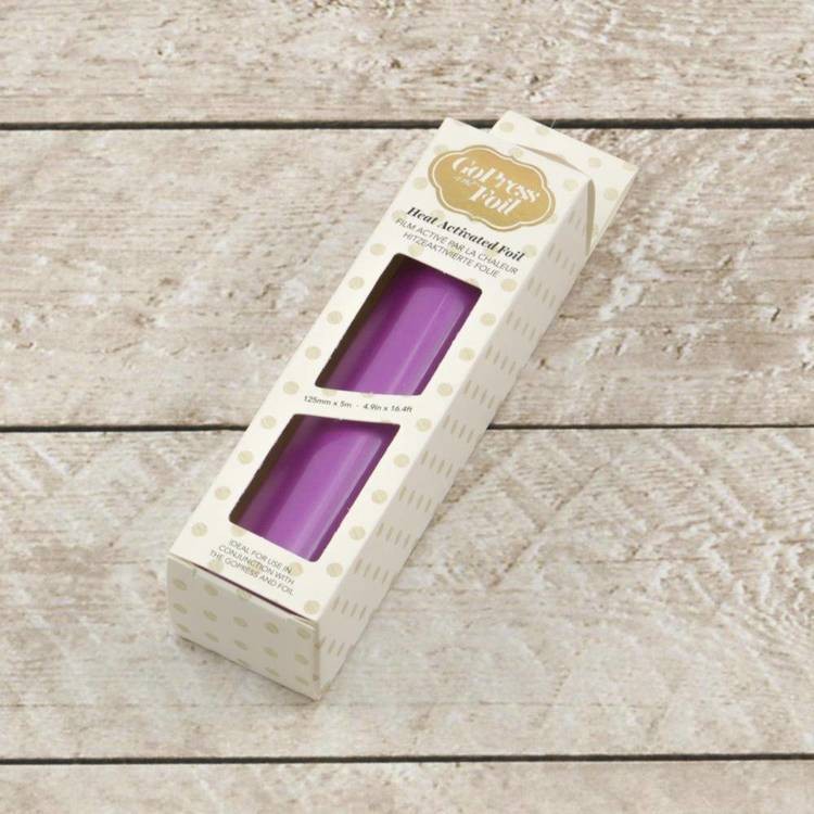 Paars Hittegeactiveerde folie (spiegelend) Paars Hittegeactiveerde folie (spiegelend)