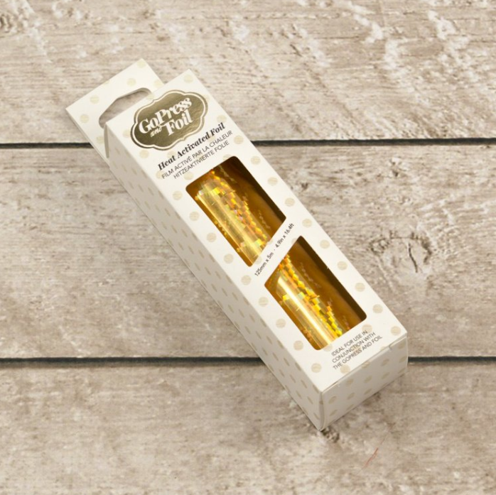 Goud (Iriserend Spiraalpatroon) - Hittegevoelige folie Goud (Iriserend Spiraalpatroon) - Hittegevoelige folie