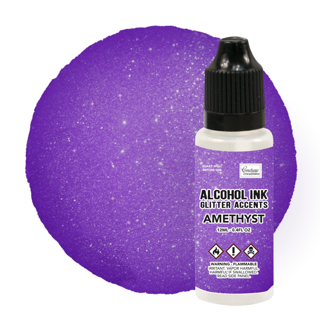 Amethyst - Alcohol Ink Glitter Accents - 12mL | 0.4fl oz Amethyst - Alcohol Ink Glitter Accents - 12mL | 0.4fl oz