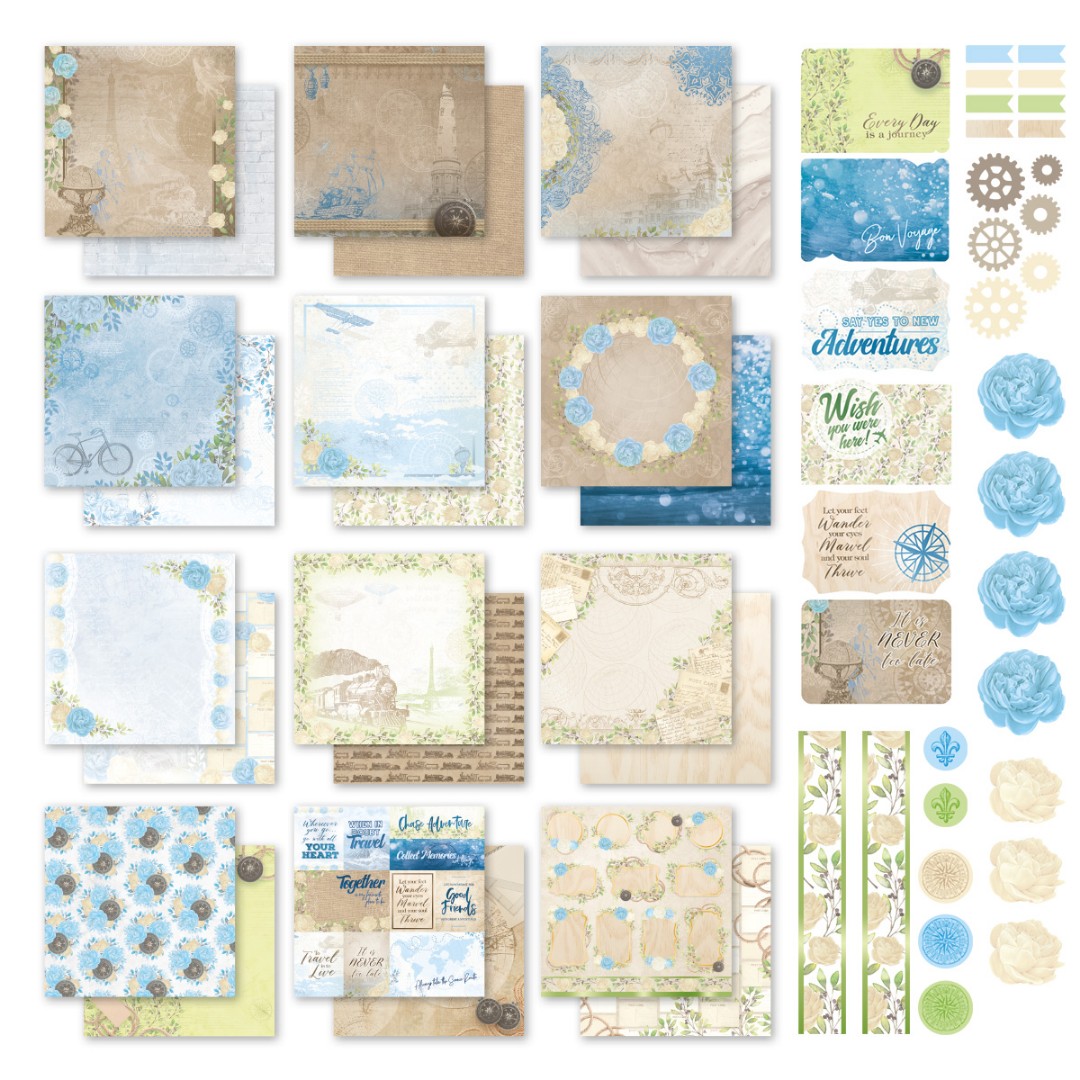 New Adventures 12 x 12 Collection Pack (24 sheets | 6 postcards | sticker set) New Adventures 12 x 12 Collection Pack (24 sheets | 6 postcards | sticker set)