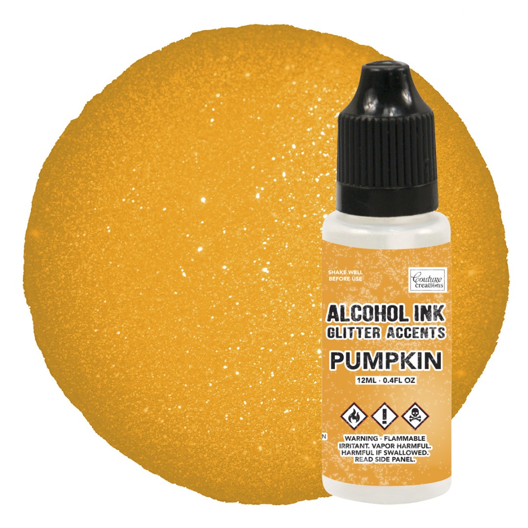 Alcohol Ink Glitter Accents Pumpkin Alcohol Ink Glitter Accents Pumpkin