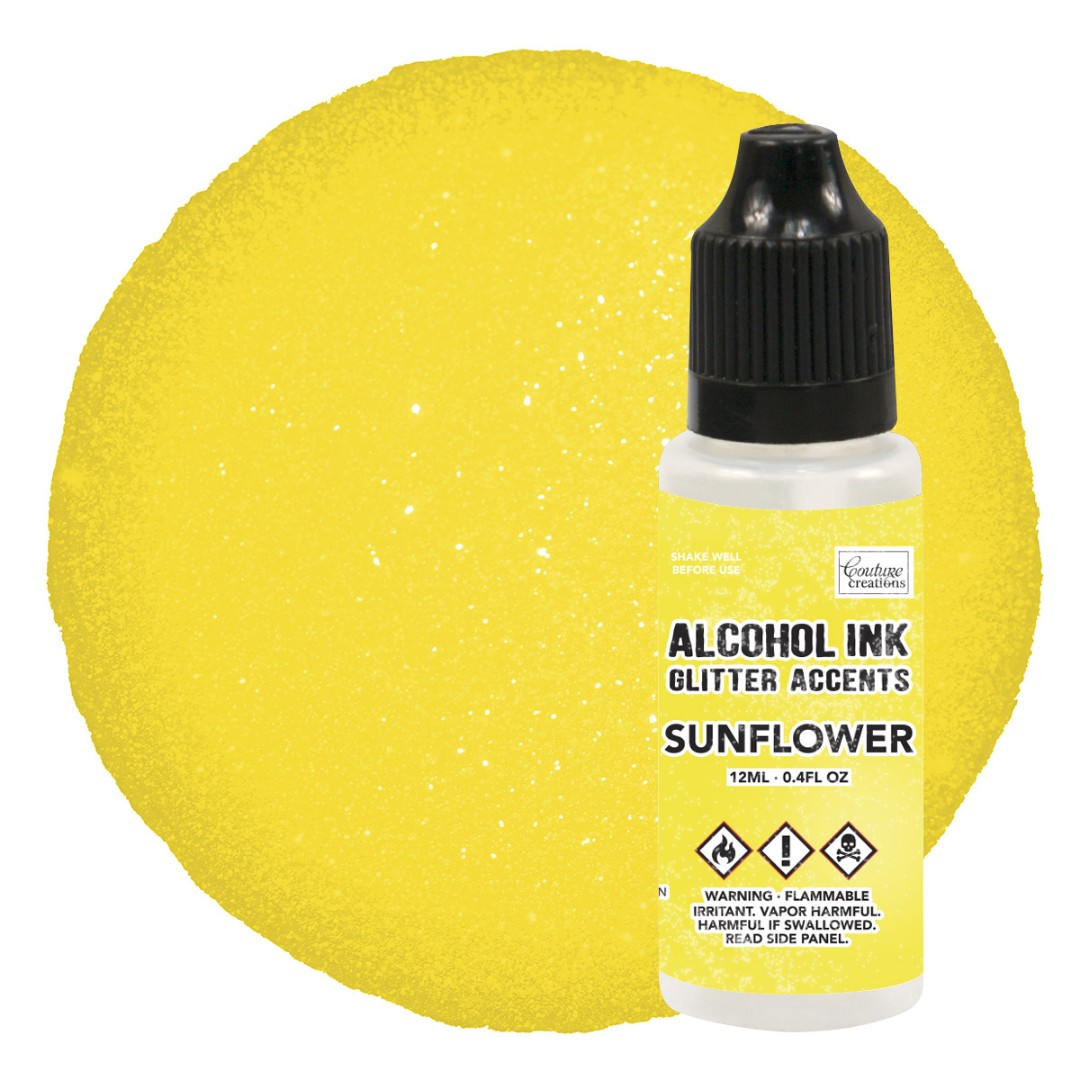 Alcohol Ink Glitter Accents Sunflower Alcohol Ink Glitter Accents Sunflower
