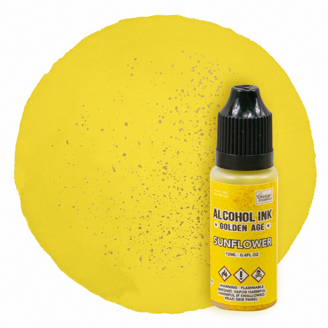 Alcohol Ink Golden Age Sunflower