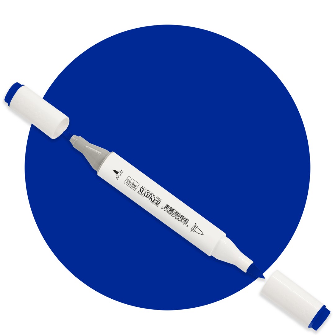 Navy Blue Twin Tip Alcohol Ink Marker Navy Blue Twin Tip Alcohol Ink Marker
