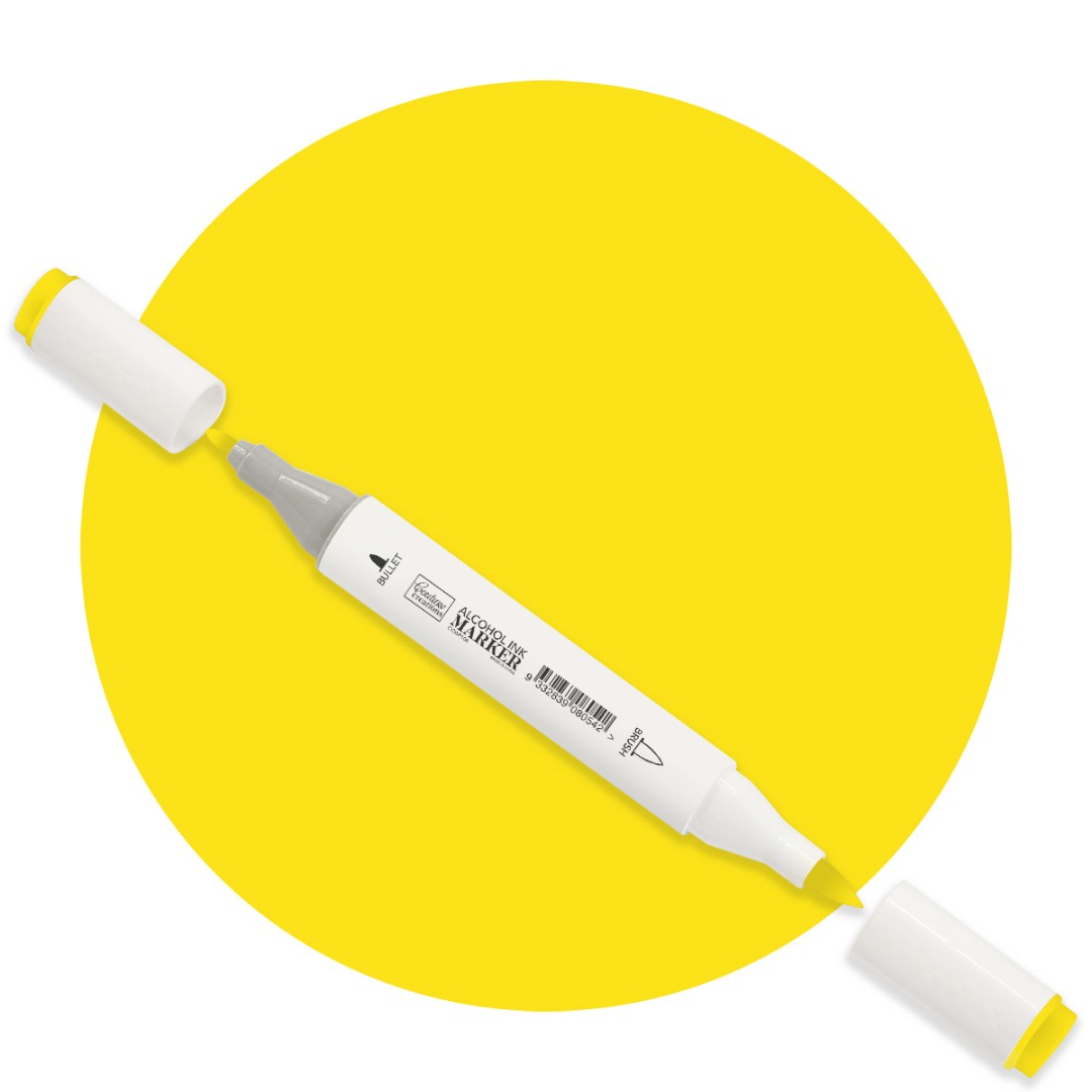 Light Yellow Twin Tip Alcohol Ink Marker Light Yellow Twin Tip Alcohol Ink Marker