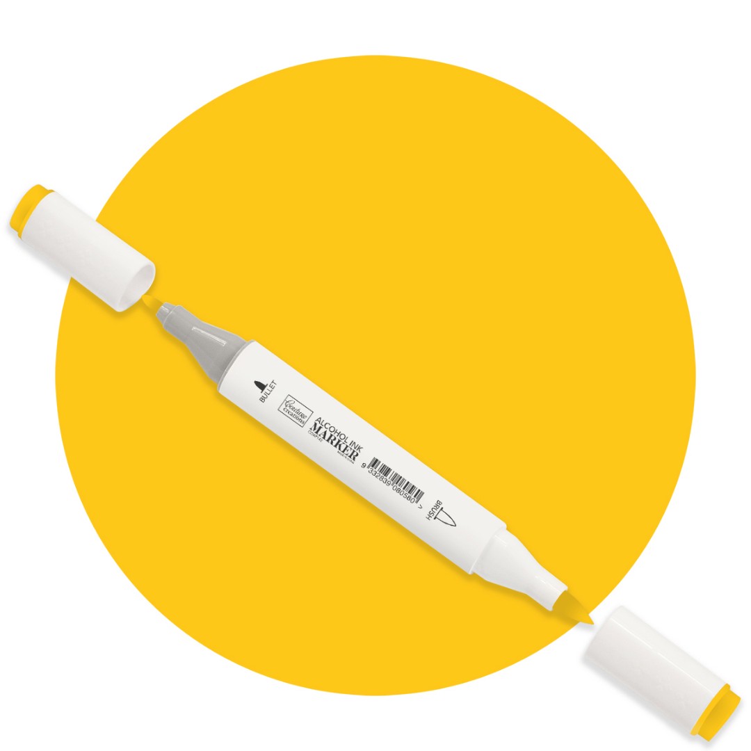Fresh Yellow Twin Tip Alcohol Ink Marker