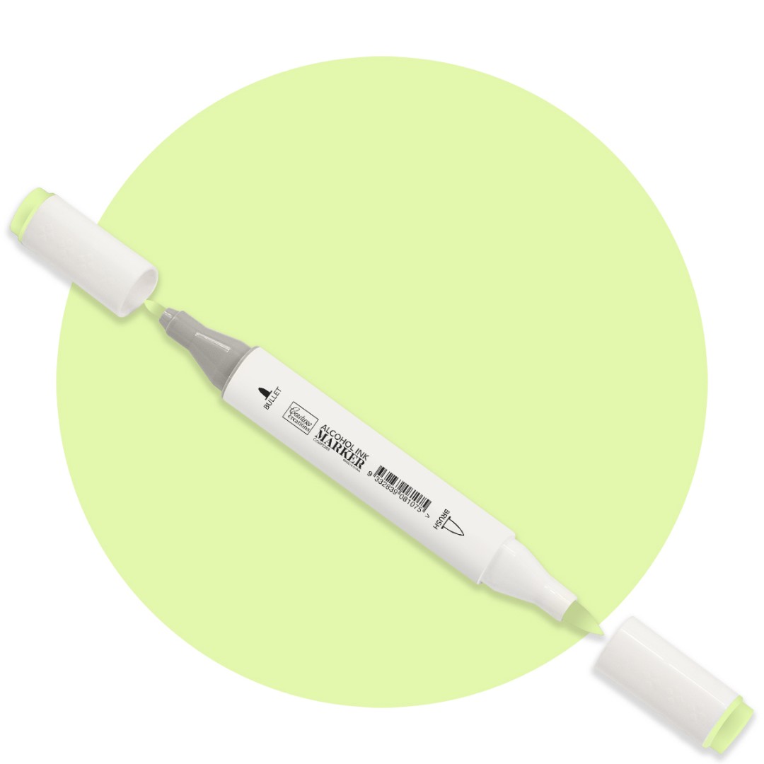 Milk Green Twin Tip Alcohol Ink Marker Milk Green Twin Tip Alcohol Ink Marker