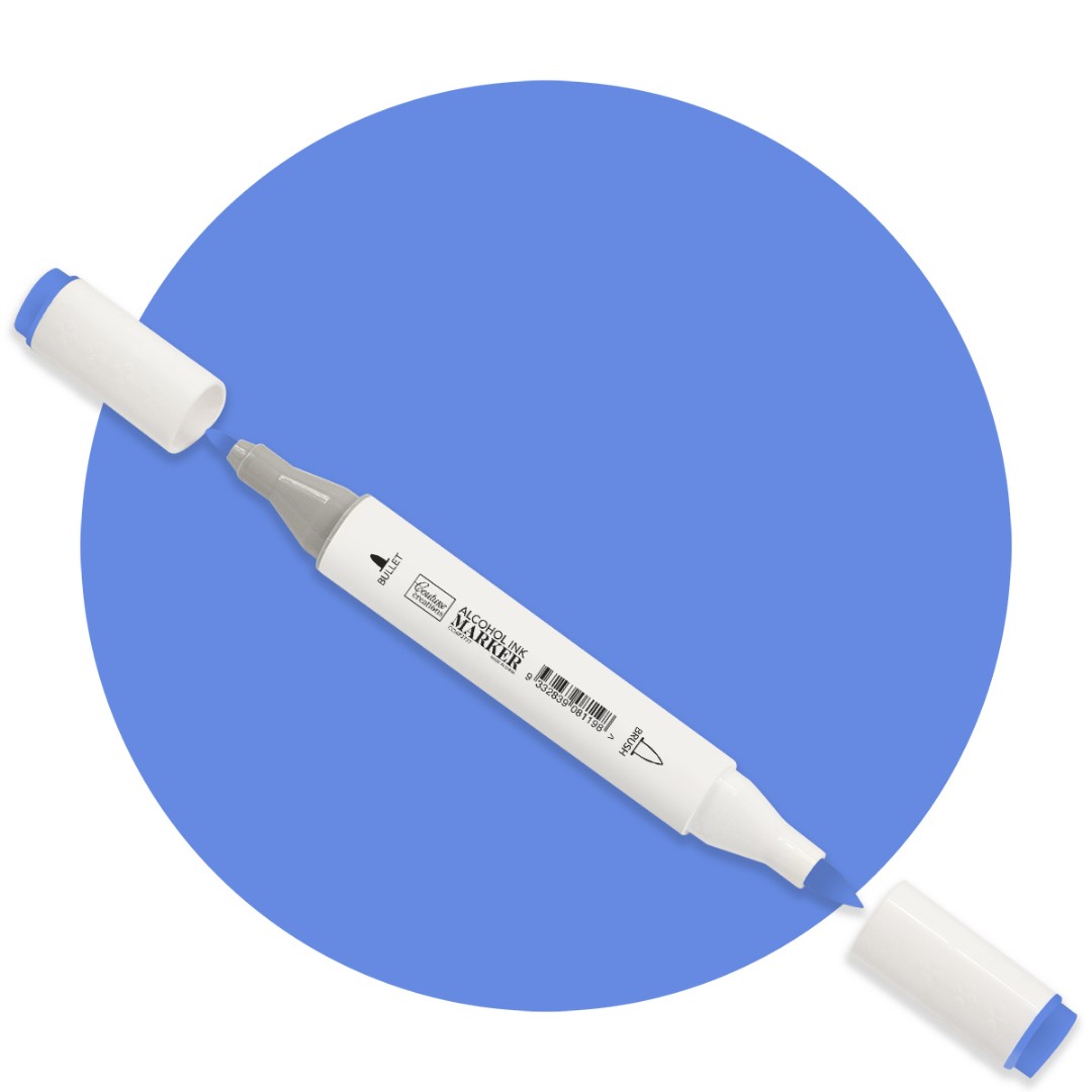 Bright Blue Twin Tip Alcohol Ink Marker Bright Blue Twin Tip Alcohol Ink Marker