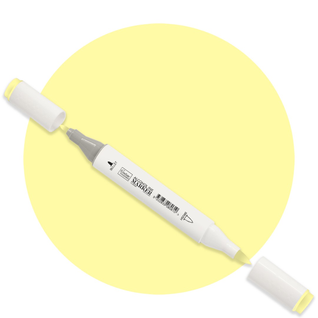 Bright Yellow Twin Tip Alcohol Ink Marker Bright Yellow Twin Tip Alcohol Ink Marker