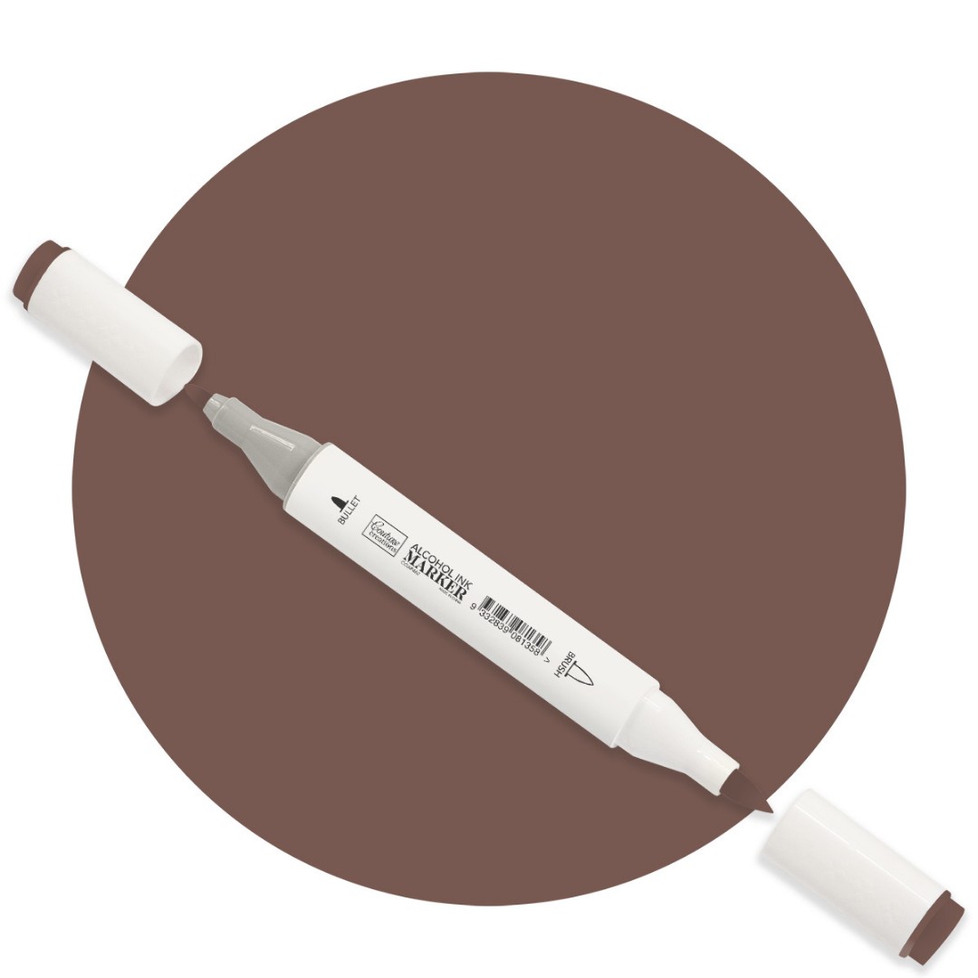Dark Brown Twin Tip Alcohol Ink Marker Dark Brown Twin Tip Alcohol Ink Marker