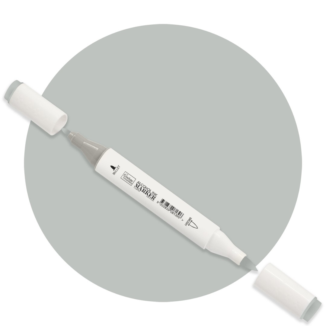 Steel Grey Twin Tip Alcohol Ink Marker Steel Grey Twin Tip Alcohol Ink Marker