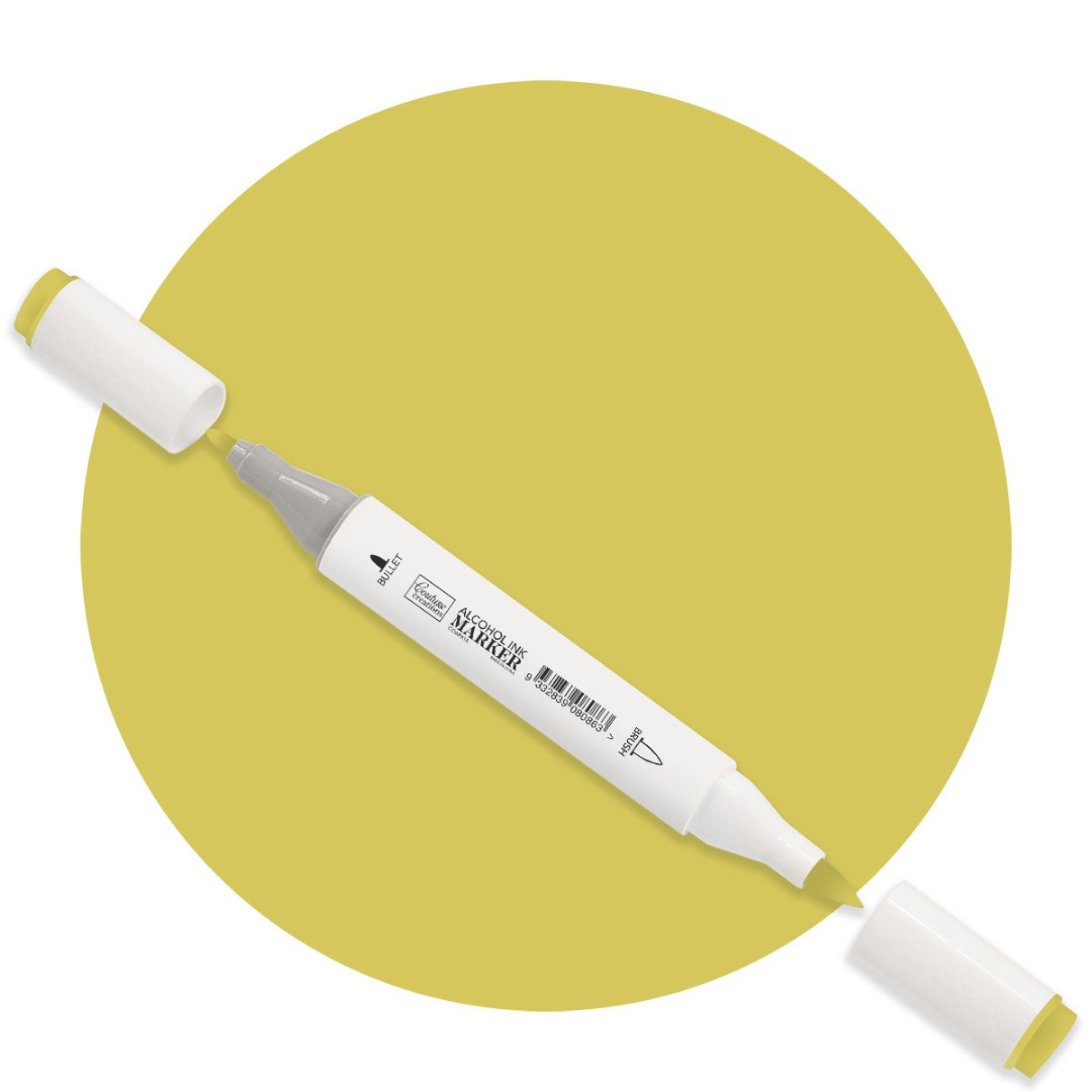 Yellow Green Twin Tip Alcohol Ink Marker Yellow Green Twin Tip Alcohol Ink Marker