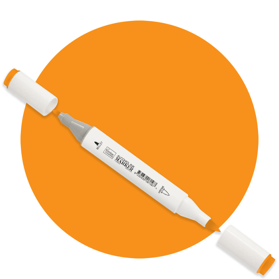 Bright Orange C Twin Tip Alcohol Ink Marker Bright Orange C Twin Tip Alcohol Ink Marker