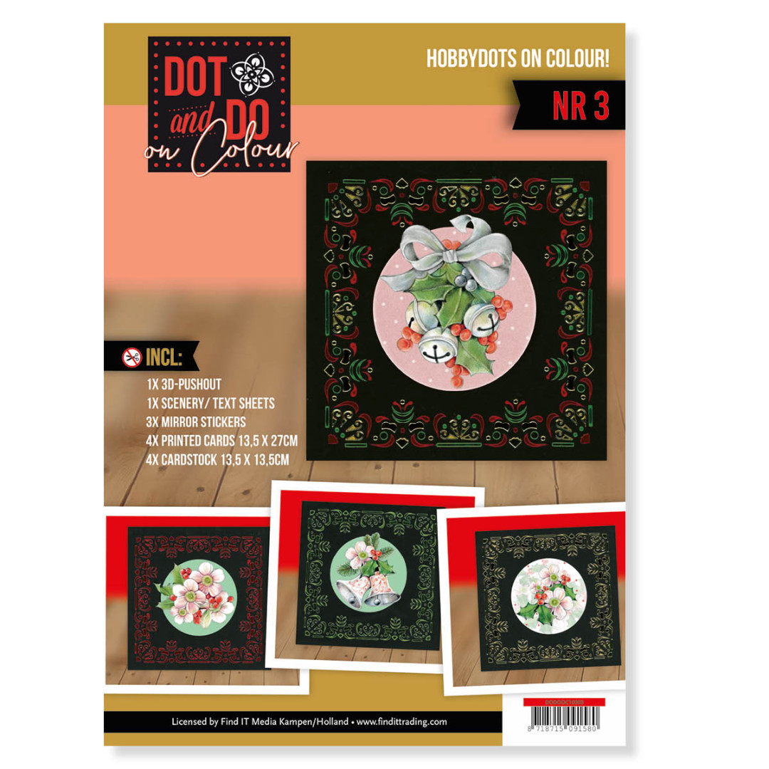 Dot and Do on Colour 3 (Pink Christmas Flowers) Dot and Do on Colour 3 (Pink Christmas Flowers)