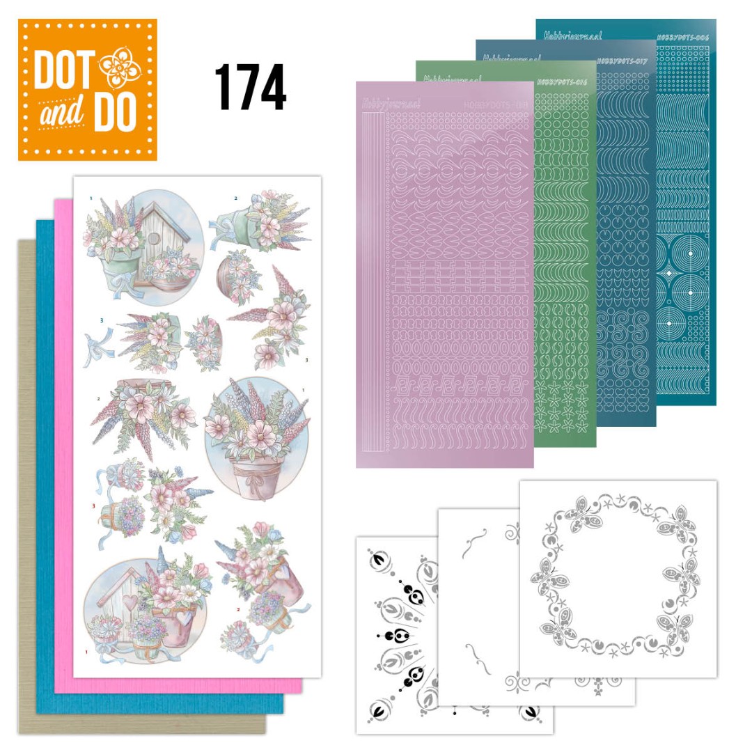 Nr. 174 Dot and Do Flowers in Pastel with Yvonne Creations Nr. 174 Dot and Do Flowers in Pastel with Yvonne Creations