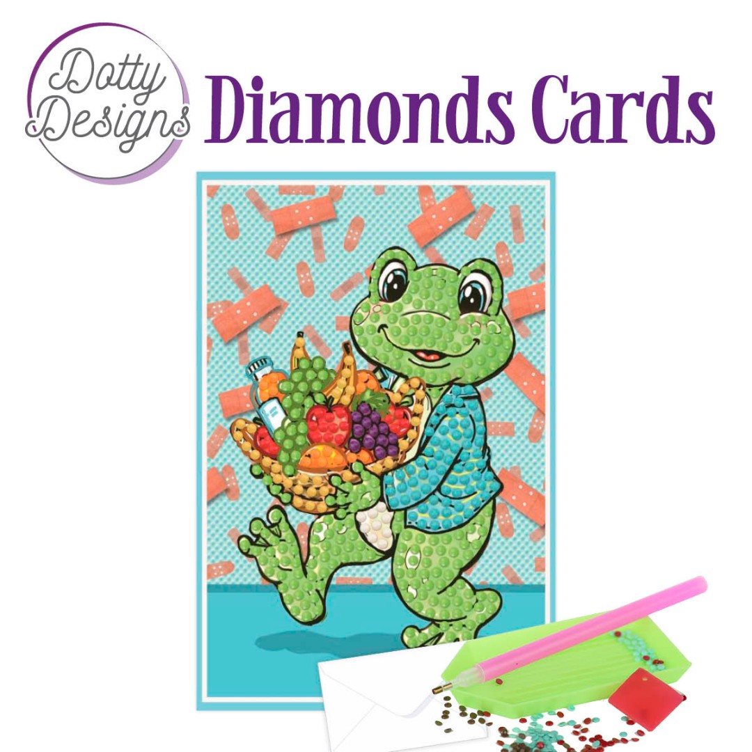 Get Well Frog Diamonds Cards by Dotty Designs Get Well Frog Diamonds Cards by Dotty Designs