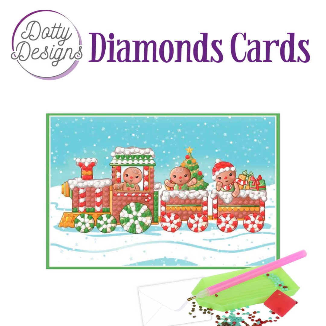 Christmas Train Diamonds Cards by Dotty Designs Christmas Train Diamonds Cards by Dotty Designs