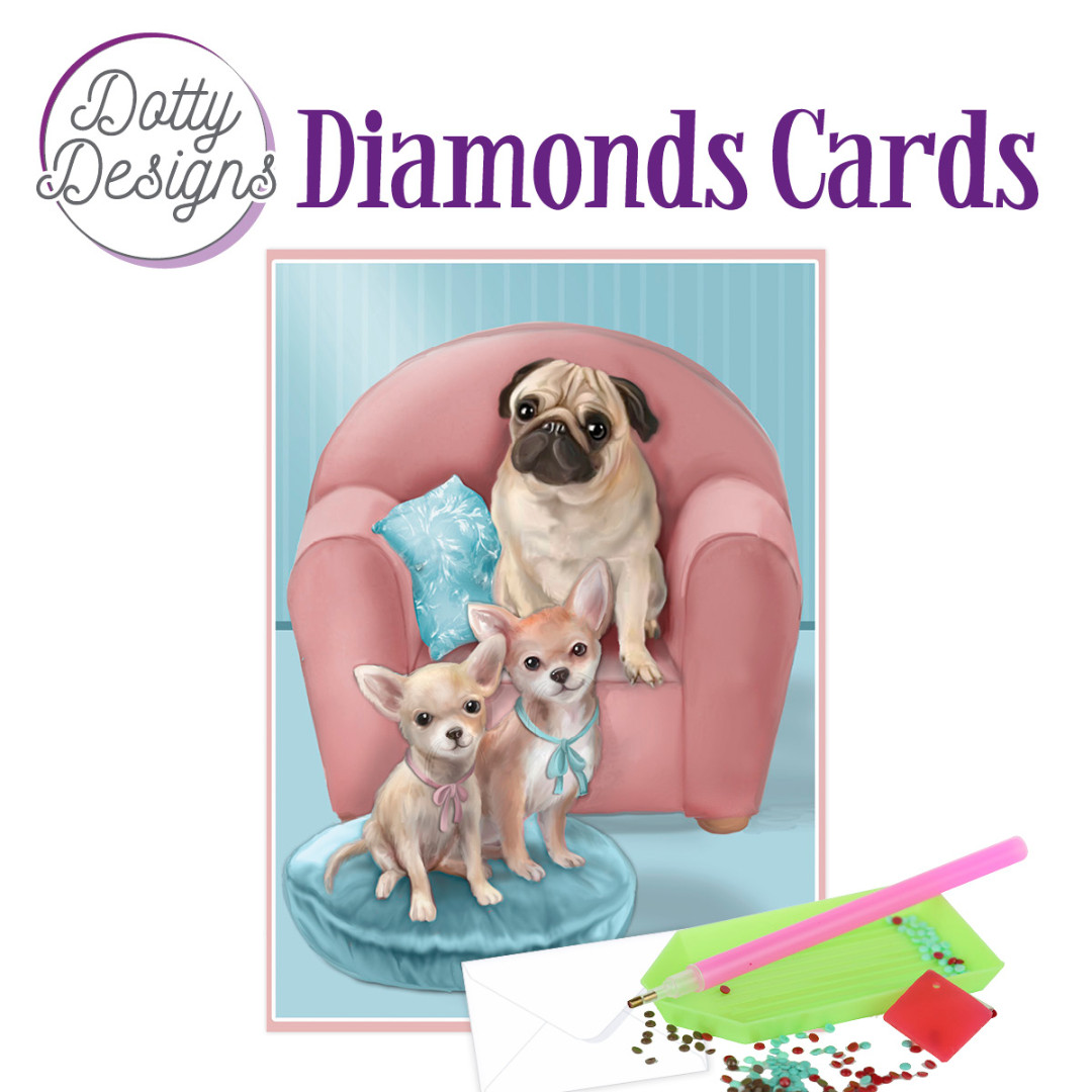 Dotty Designs Diamond Cards - Dogs Dotty Designs Diamond Cards - Dogs