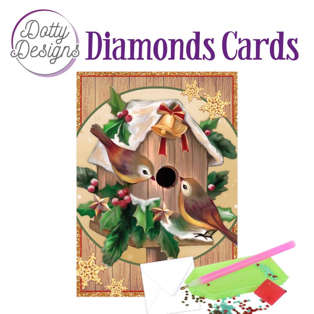 Dotty Designs Diamond Cards - Christmas Birdhouse Dotty Designs Diamond Cards - Christmas Birdhouse