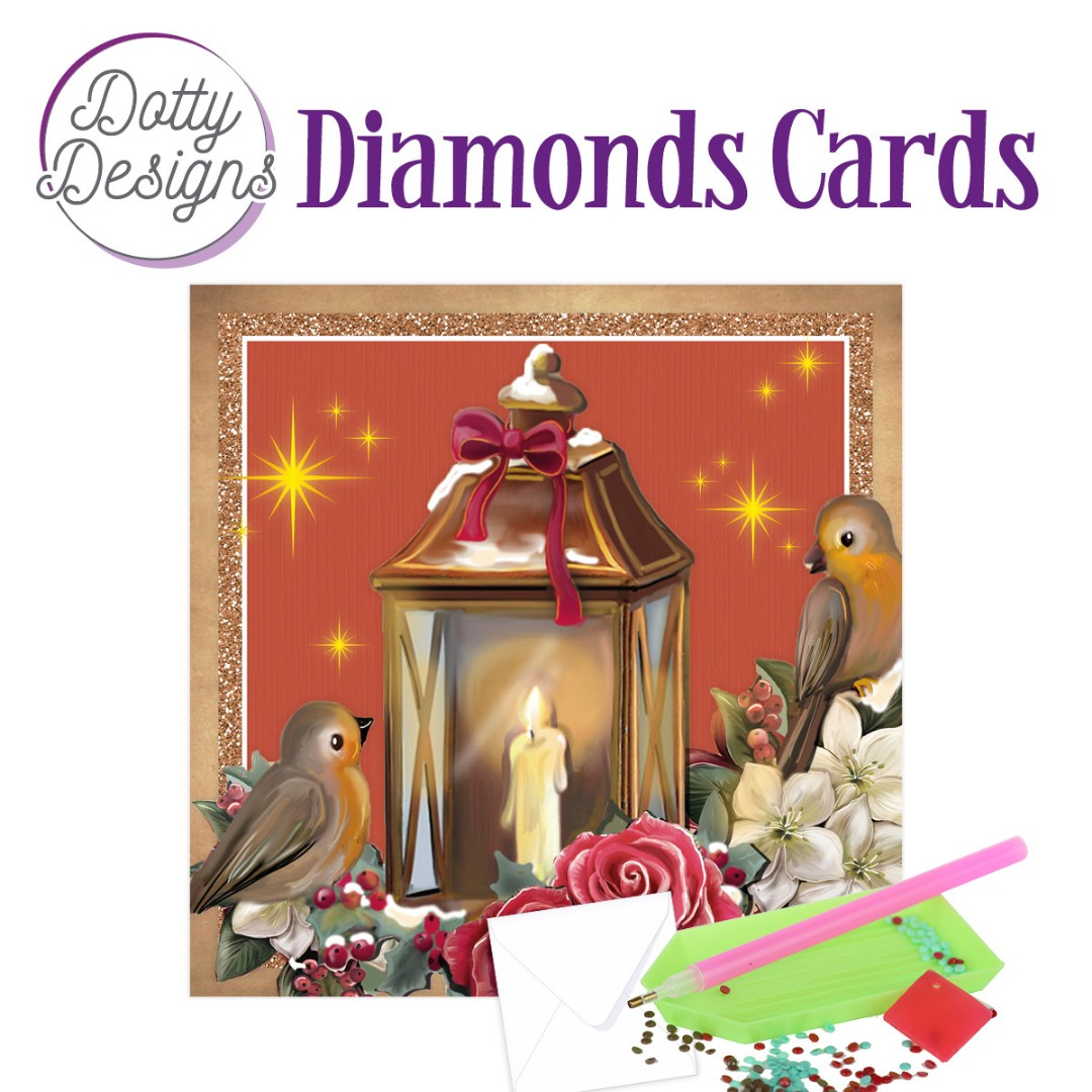 Dotty Designs Diamond Cards - Christmas Lantern Dotty Designs Diamond Cards - Christmas Lantern