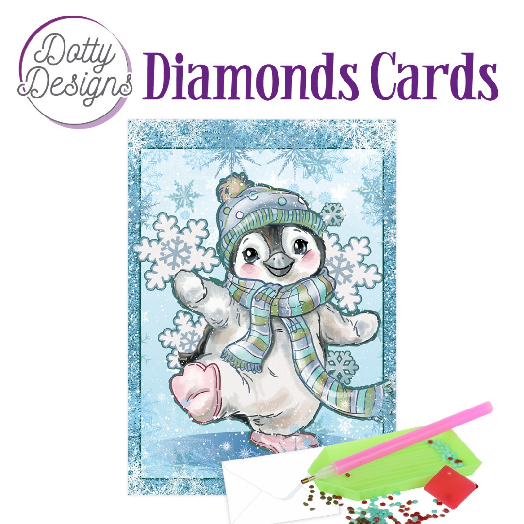 Dotty Designs Diamond Cards - Penguin Dotty Designs Diamond Cards - Penguin