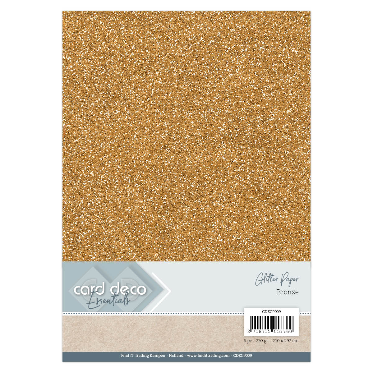 A4 Brons Glitter Papier A4 Brons Glitter Papier