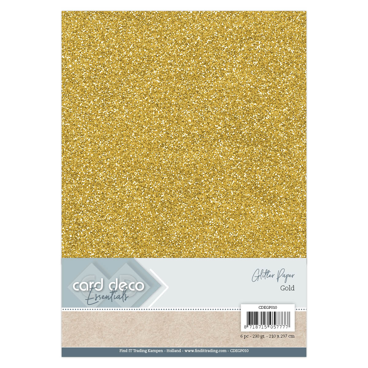 A4 Goud Glitterpapier