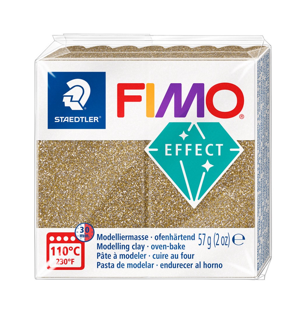 Fimo effect glitter 57g goud Fimo effect glitter 57g goud