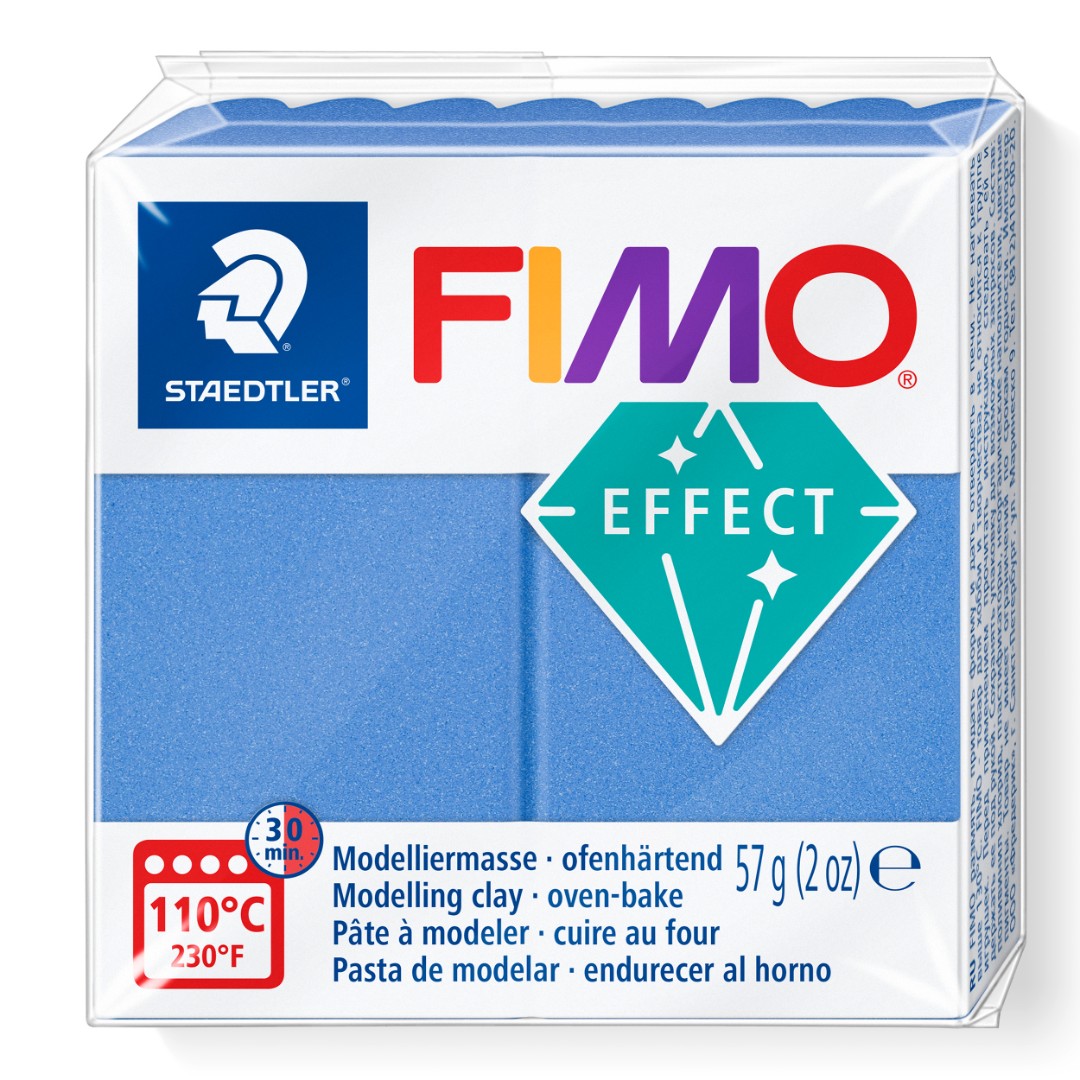 Fimo effect metallic 57 g blauw