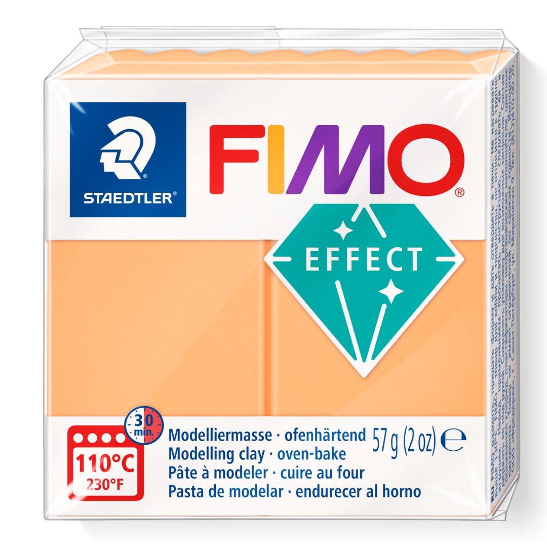 Oranje neon boetseerklei Fimo effect 57g Oranje neon boetseerklei Fimo effect 57g
